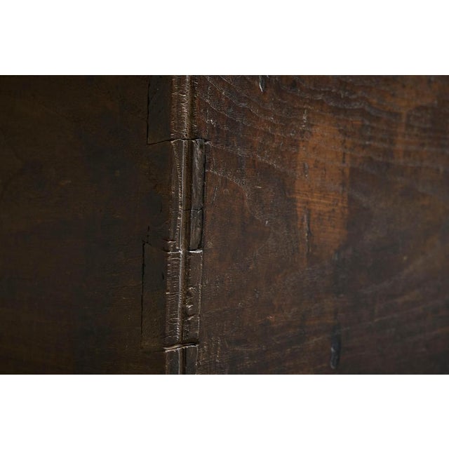 Chest in Oak and Wrought Iron, Early 18th Century For Sale - Image 11 of 18