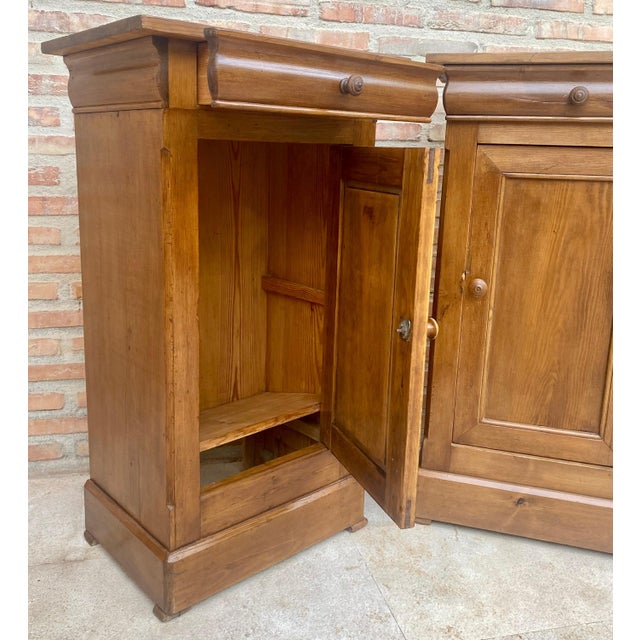 Brown Early 20th Century French Provincial Walnut Nightstands, 1920, Set of 2 For Sale - Image 8 of 18