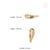 14k Gold Modern Sculptural Marquise Natural Emerald Wavy Band Ring Size 9 For Sale - Image 10 of 15