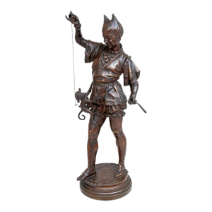 Faure De Brousse "Mephistopheles & Monkey" Bronze