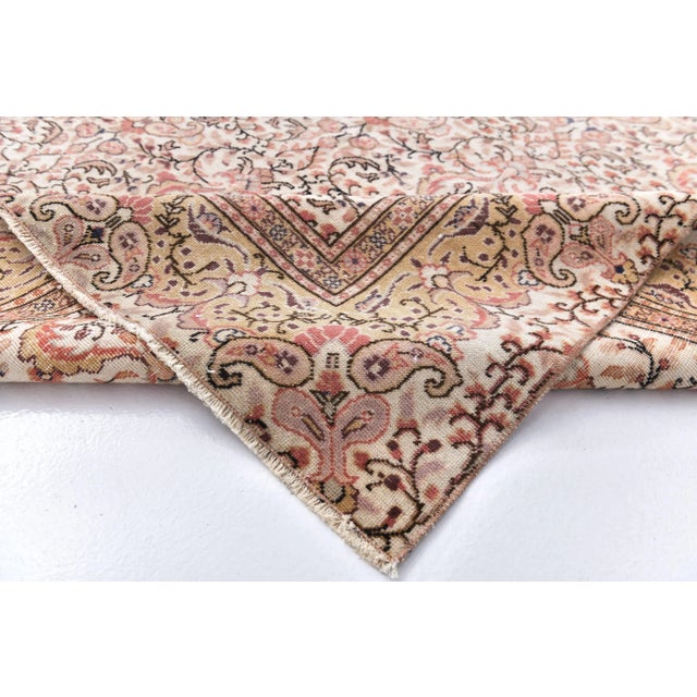 Vintage Turkish Rug in Wool For Sale - Image 12 of 14