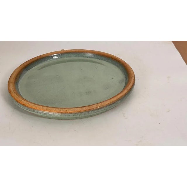 Heavy Glazed Pottery Dish, 1970s For Sale - Image 6 of 16