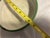 Paint Vintage Enamelware Bowls Set of Two Nesting Bowls Green Exterior With Off White Interior For Sale - Image 7 of 12