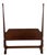 Late 20th Century Vintage Jamestown Sterling Chippendale Style Mahogany Queen Size Four Poster Bed For Sale - Image 5 of 10