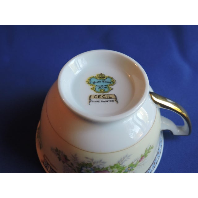 Circa 1930's Meito China Japanese Porcelain 20 Piece Tea Set Hand