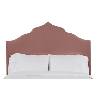 Clementine California King Headboard, Blush Velvet For Sale