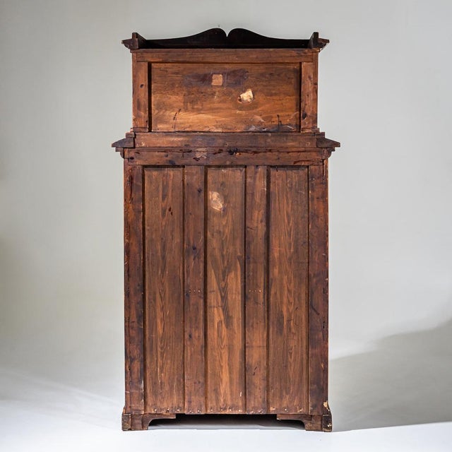 Biedermeier Mahogany Secretary Cabinet, 1830s For Sale - Image 5 of 15