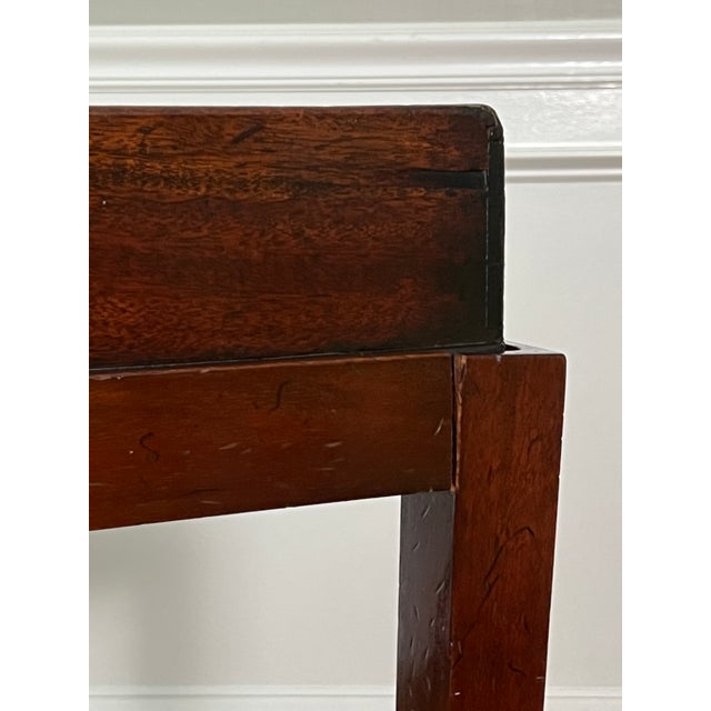 19th Century English Mahogany Butler Serving Tray on Stand For Sale - Image 14 of 17