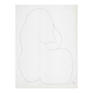 1960s James Bone Abstract Female Nude Modern Drawing For Sale