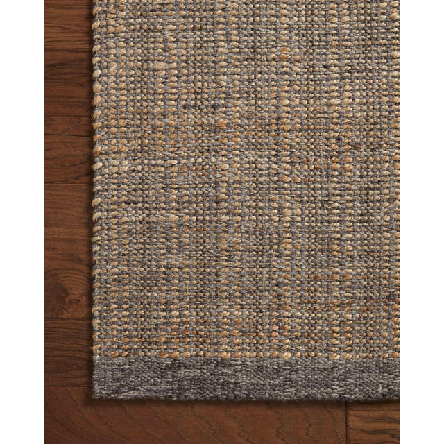 Loloi Rugs Jean Stoffer x Loloi Cornwall Charcoal / Natural 8'-6" x 11'-6" Area Rug For Sale - Image 4 of 5