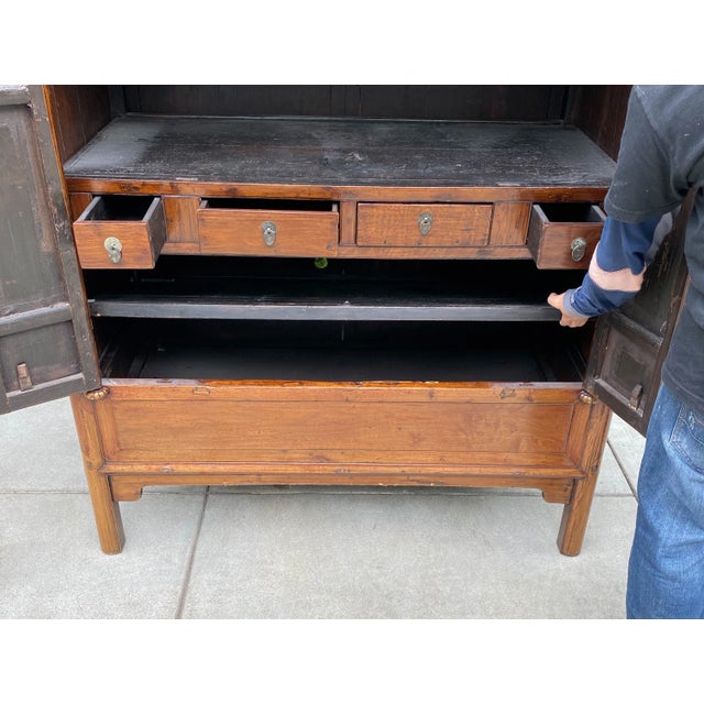 Early 19th Century Beautiful Rare Antique Chinese Wedding Cabinet c.1800 For Sale - Image 5 of 7