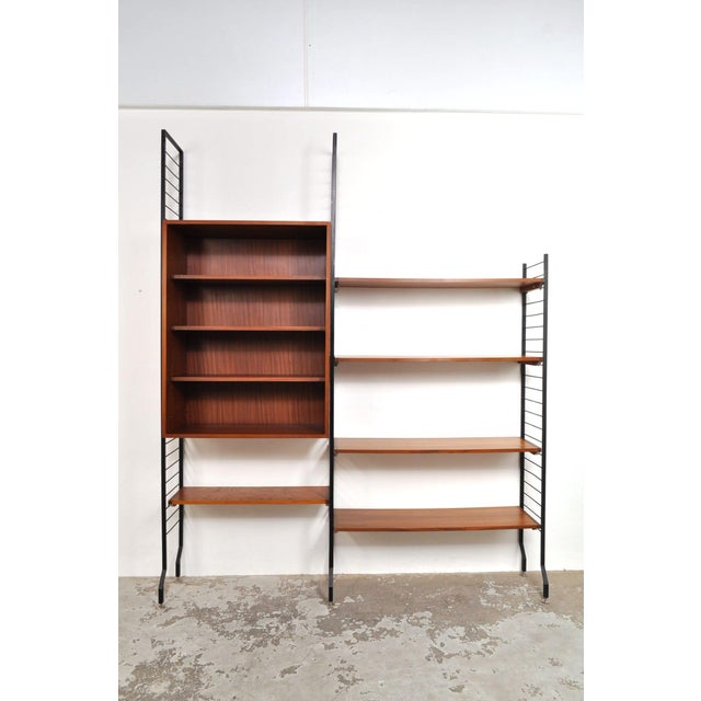 Vintage Wall System with Bookcase by Combineurop, 1960s For Sale - Image 4 of 13