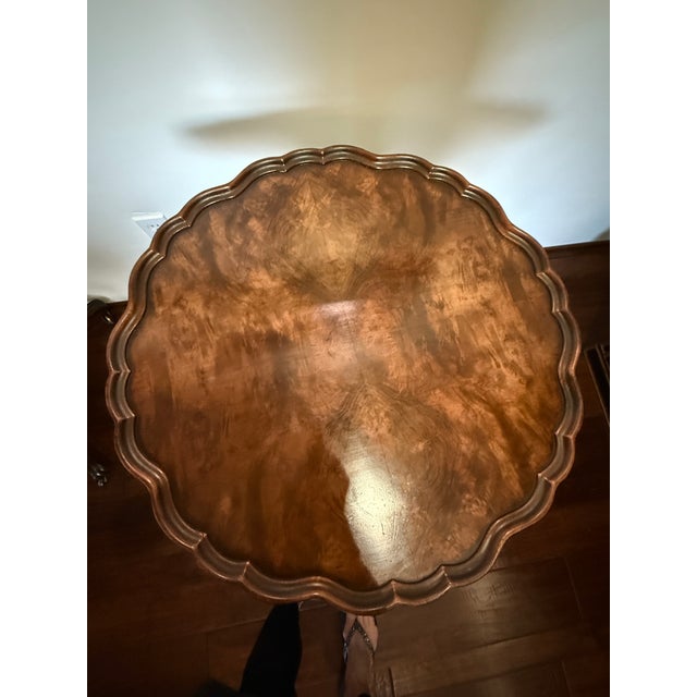 Early 20th Century Johnson Handley Johnson Pie Crust Table, One Owner For Sale - Image 9 of 11