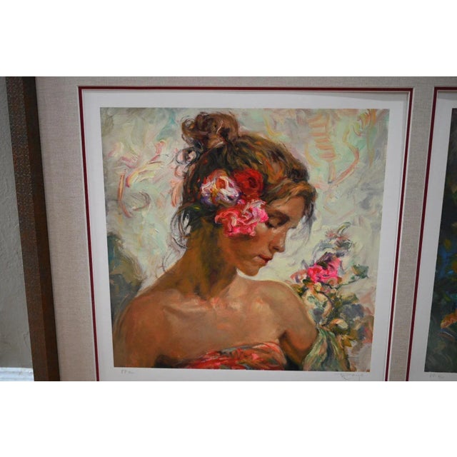 1990s José Royo "Todas Las Luces Del Día" Suite of Four, Printer's Proofs 8/10, Framed With Museum Glass For Sale - Image 4 of 10