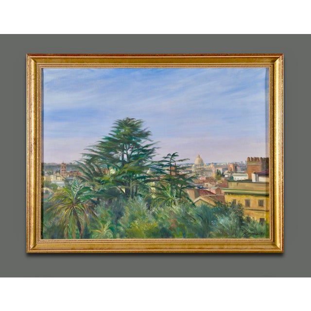Stephen Kuzma, Landscape of Rome Painting, 1990, Oil on Canvas For Sale - Image 14 of 14