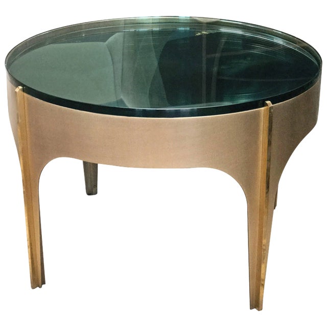 Ma+39's Custom Ivory Magnifying Lens Coffee Table For Sale