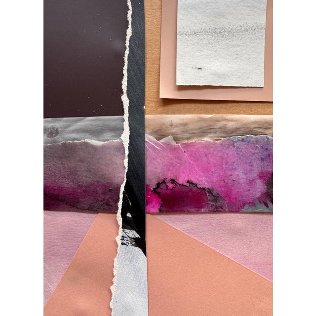 "Pop Music 8" Original Mixed-Media Collage on Paper by Zac Woodiel For Sale In Little Rock - Image 6 of 9
