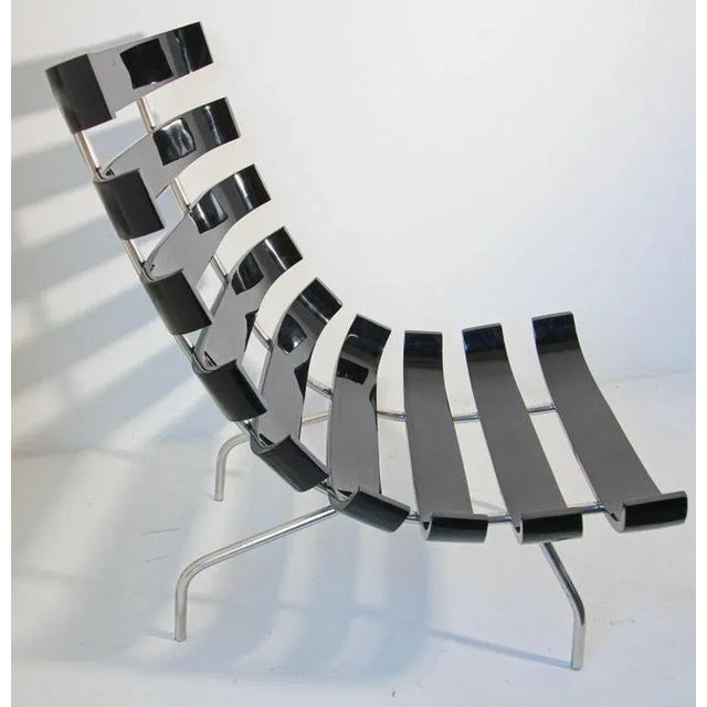 Early 21st Century Costela Style Lounge Black Chair For Sale - Image 9 of 13
