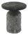 Black Fossilized Stone Side Table, Small - Acadia by Oggetti For Sale