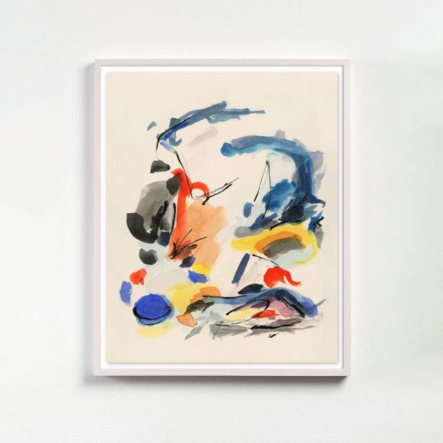 Based on an original watercolor in the Blue Notes series, "Blue Notes No. 2" makes reference both to the energy of Mid-...