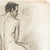 Academic Male Figure Study and Seated Male Nude - Brown C. 1915 For Sale - Image 12 of 18