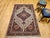 19th Century Persian Farahan Sarouk Rug, Hand-Knotted Wool, Floral Medallion Pattern, Ivory & Blue, 5x7 For Sale - Image 4 of 17