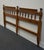 HIGH END Solid Hard Rock Maple Colonial Early American Style King Size Spindle Headboard 40.5" High 82" Wide 3" Deep We...