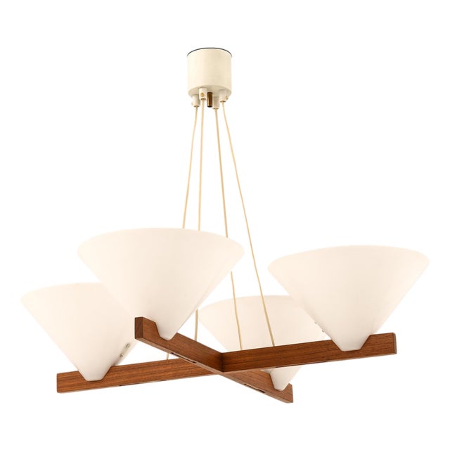 Ceiling Lamp with Geometric Frame attributed to Hans-Agne Jakobsson, 1960s For Sale