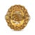 Metal 1990s 11 Carat Oval Citrine & Round Citrine Halo 14k Yellow Gold Vintage Cocktail Ring, Size 9.75 For Sale - Image 7 of 7