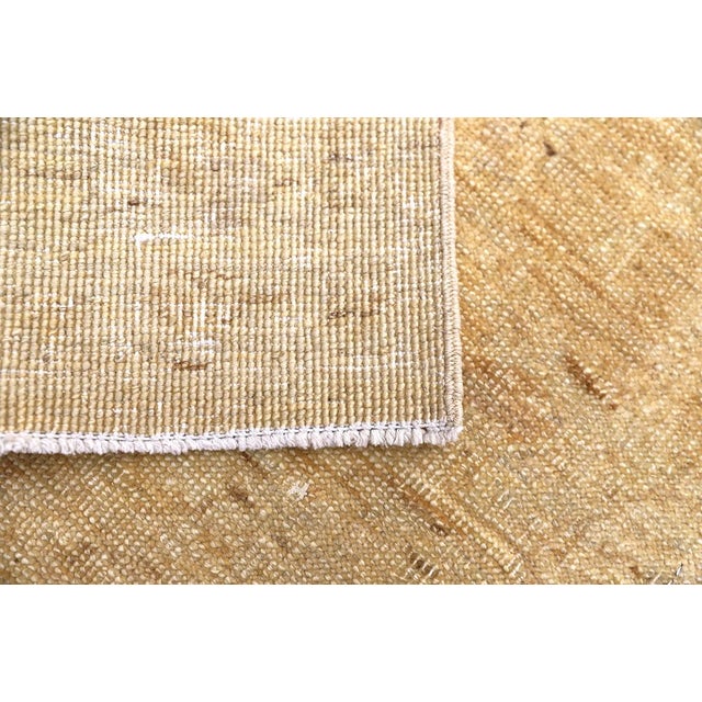 Gold 2'x3' Soft Gold Tabriz Design Hand-Knotted Accent Rug | Ariana Traditional For Sale - Image 8 of 8