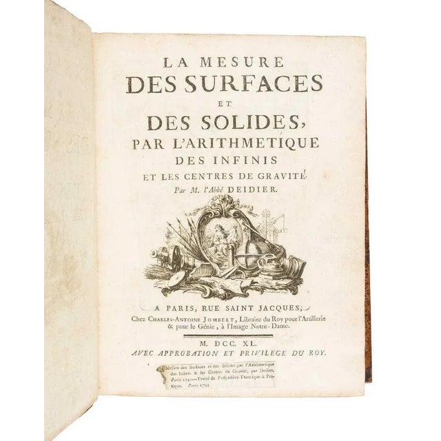 Title: La Mesure des Surfaces et des Solides, par l'Arithmetique des Infinis et les Centres de Gravité. [Bound with his]:...