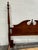 Brown Vintage Queen or Full Size Convertible Low Poster Pediment Bed For Sale - Image 8 of 9