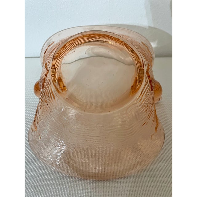 1940’s Fenton Blush Pink Depression Glass Bowl With Birds For Sale In New Orleans - Image 6 of 7