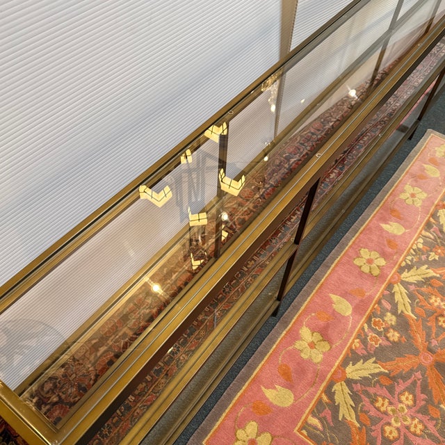 Gold Mitchell Gold + Bob Williams Vienna Low Bookcase, Large For Sale - Image 8 of 12