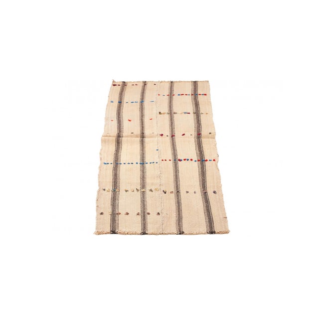 Vintage handwoven wool kilim rug from Kars region of Turkey. Approximatelly 50-60 years old. In very good condition. Rare...