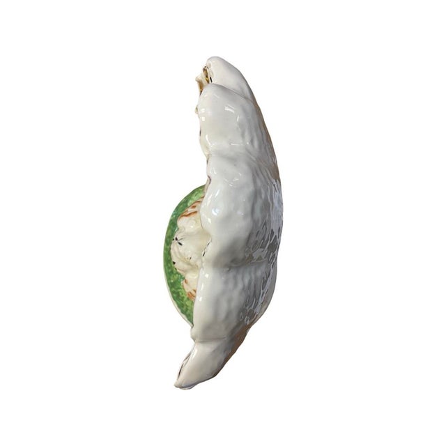 Mid 19th Century Mid 19th Century Staffordshire Peacock Flatback Figurine For Sale - Image 5 of 6