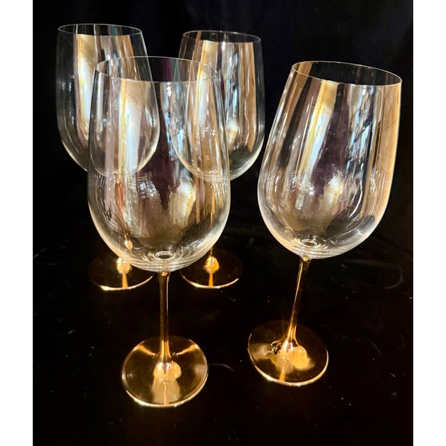 1990s Copper-Stemmed Wine Glasses - Set of 4 For Sale - Image 11 of 11