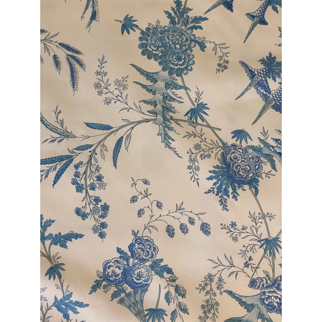 Textile Brunschwig Fils Edith”s Reverie Cotton Chintz Charlotte Moss Collection 4 Yards of Fabric For Sale - Image 7 of 7