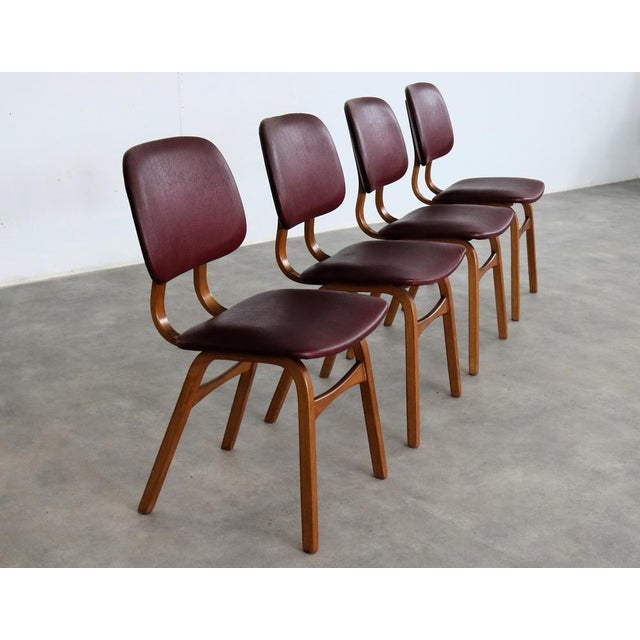 Mid-Century Modern Vintage Dining Chairs, 1960s, Set of 4 For Sale - Image 3 of 9