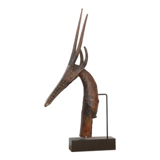51" Grand Antique Bamana Gazelle Headdress For Sale