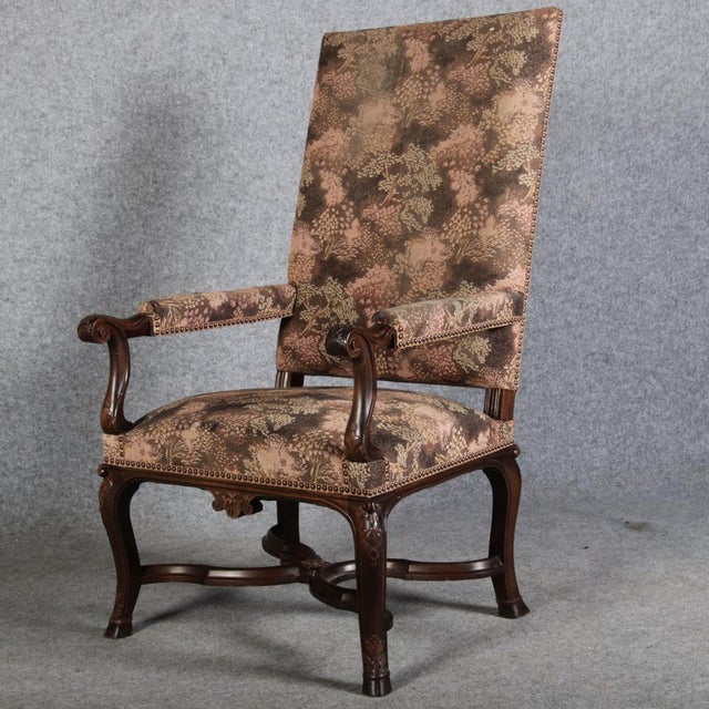 Antique Baroque Chair with Carving, 1880 For Sale - Image 16 of 18