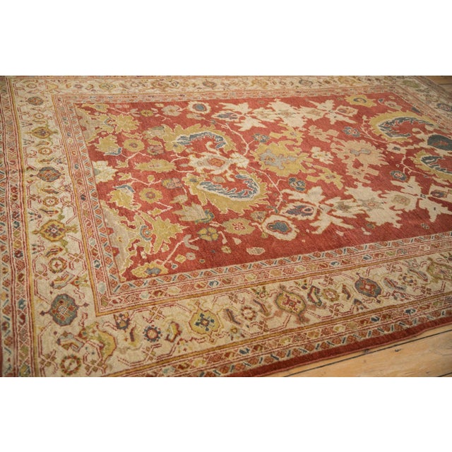 1900 - 1909 Antique Mahal Carpet - 7'8" x 10'4" For Sale - Image 5 of 18