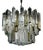 Vintage Italian Murano Glass Crystal Prism Chandelier from Venini, 1970s For Sale