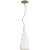 Barbara Barry for Visual Comfort Signature Nimbus Tall Pendant in Matte White For Sale