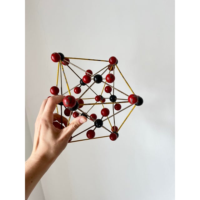 Vintage Czech Carbon Dioxide Molecular Model in Bakelite and Metal Wire, 1950s For Sale - Image 9 of 10