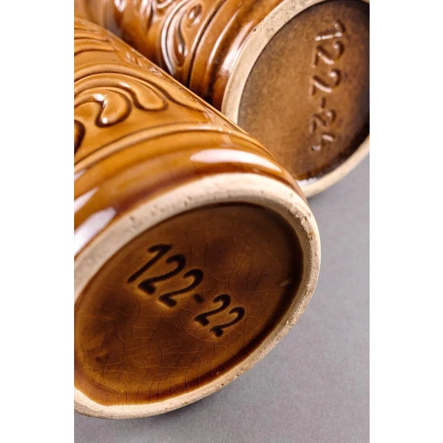 Vintage Ceramic Vases from VEB BKK, 1970s, Set of 2 For Sale - Image 11 of 12