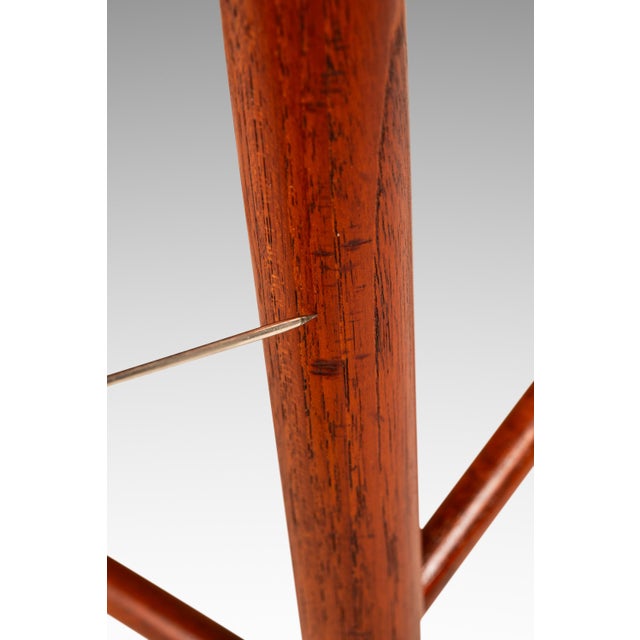 Set of Six (6) Danish Modern Model 317 Dining Chairs Attributed to Peter Hvidt & Orla Mølgaard-Nielsen in Teak for Søborg, Denmark, C. 1960s For Sale - Image 17 of 18