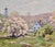 1900 - 1909 Melbourne Havelock Hardwick—Apple Blossoms at a New England Farm-Oil Painting For Sale - Image 5 of 13