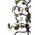 Mid-20th Century Hand-Forged Wrought Iron Candelabra With Applied Cast Brass Botanical Details For Sale - Image 4 of 11