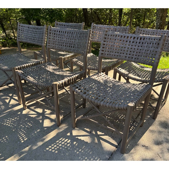 Gray McGuire Antalya Outdoor Side Chairs- Set of 6 For Sale - Image 8 of 12